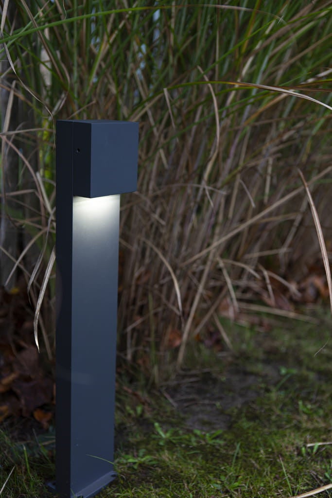 Lampa ogrodowa stojąca Gemini antracyt LED 9.2W 4000K 800lm IP54 wym: 65 x 11 x 9,2 cm aluminium Lutec - 3