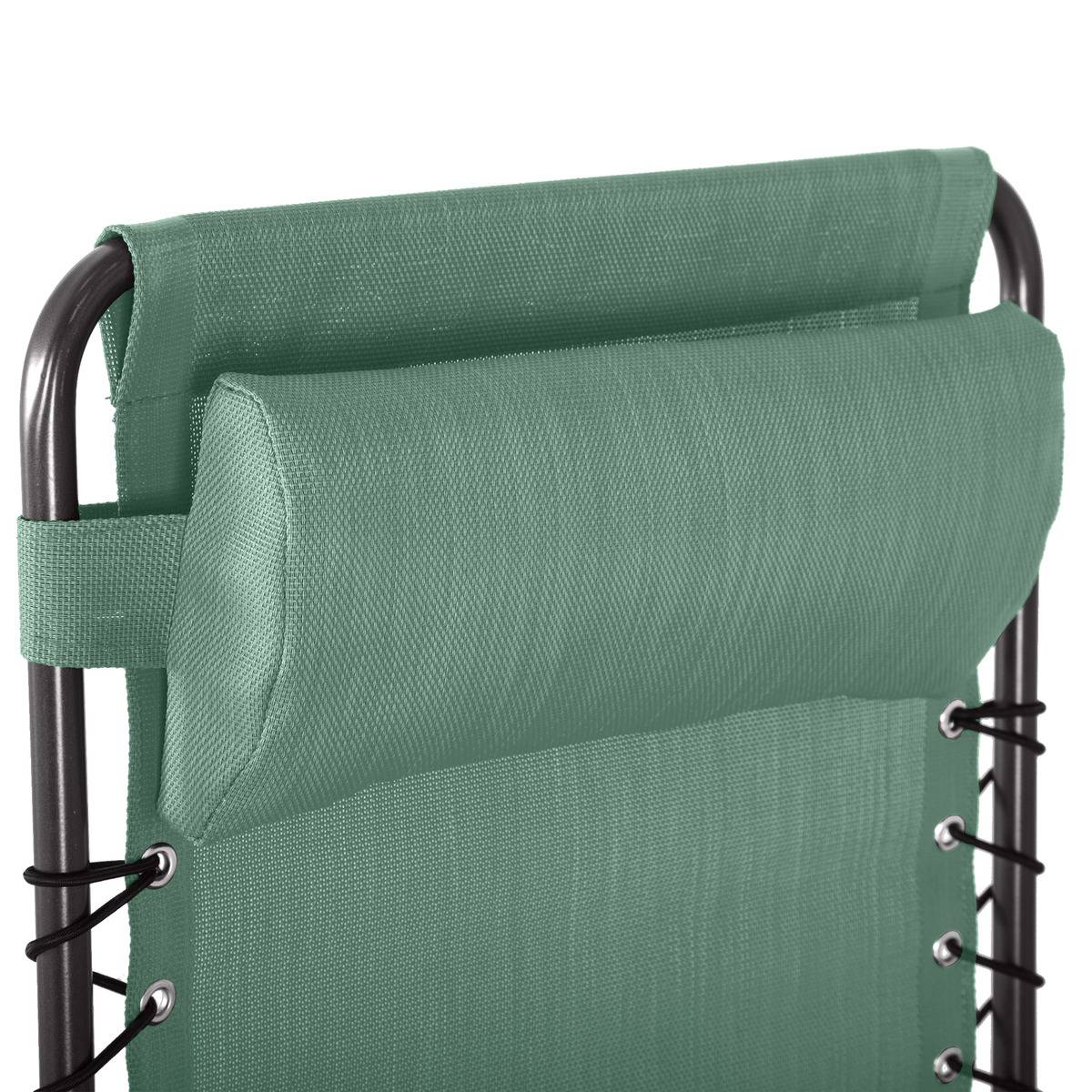 Fauteuil relax de jardin Silos Vert olive - Hespéride - 5