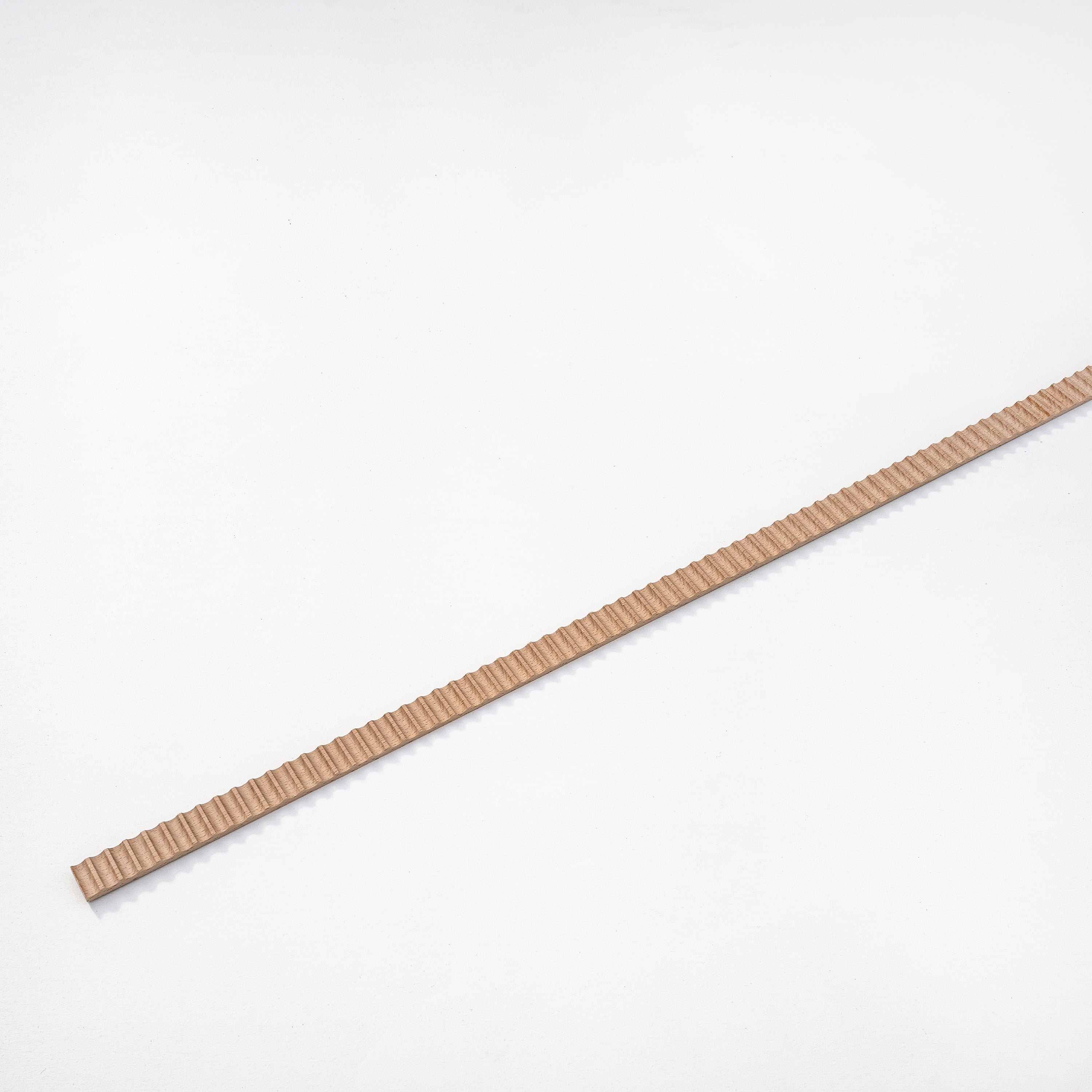 Moldura decorativa de madera para pared FLUTE CONCAVE - 1 x 3 x 100 cm - Sin terminar, sin pintar - Cornisa - Zócalo - Listón decorativo - 2