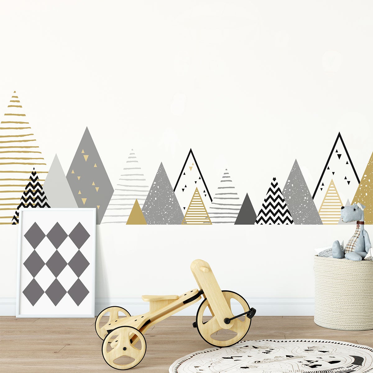 Adesivo bambino di montagna scandinavo gevika - Sticker adesivo - adesivi murali - 50x85cm - 8