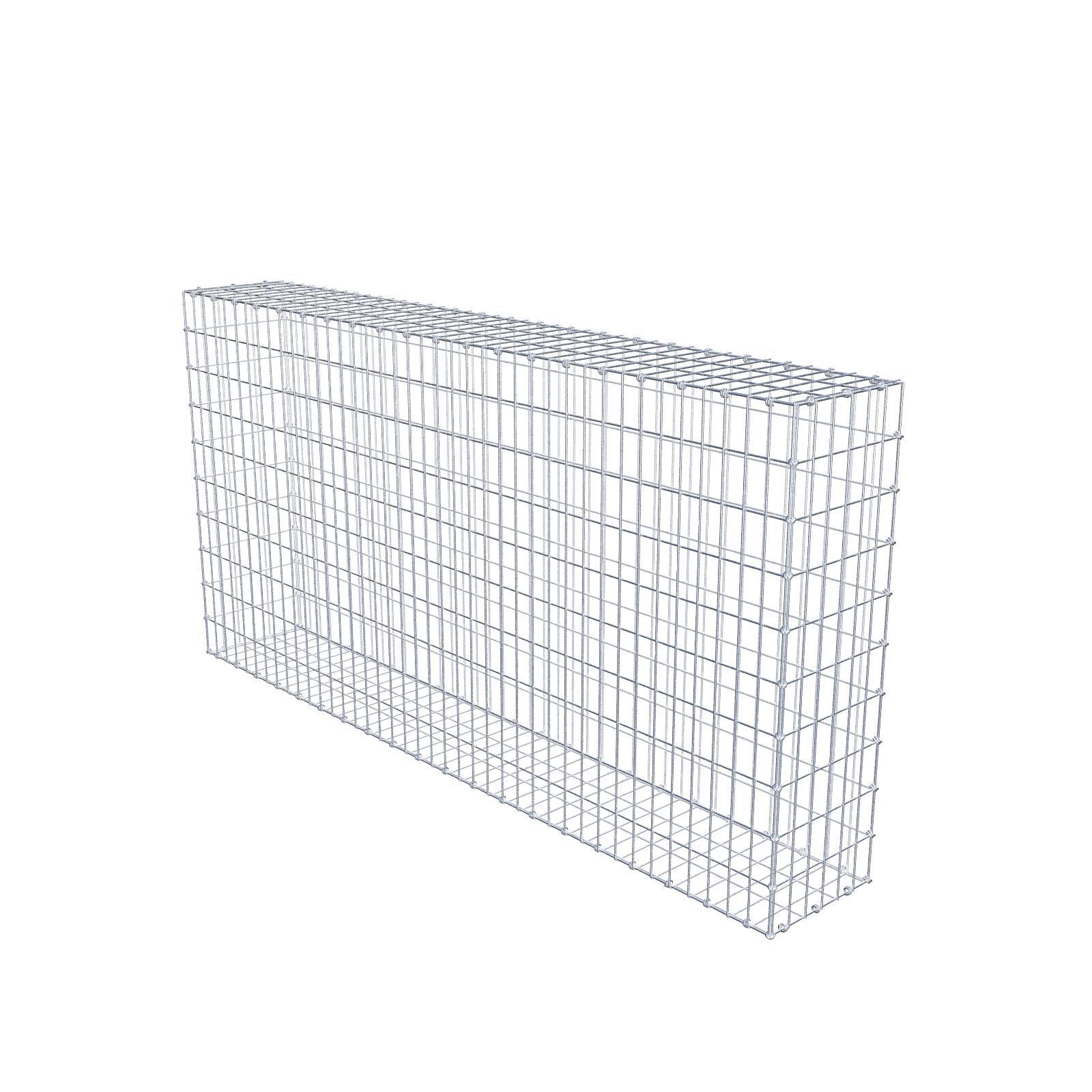 Gabion 200 cm x 100 cm x 30 cm (dł. x wys. x gł.), rozmiar oczek 5 x 10 cm, pierścień spiralny