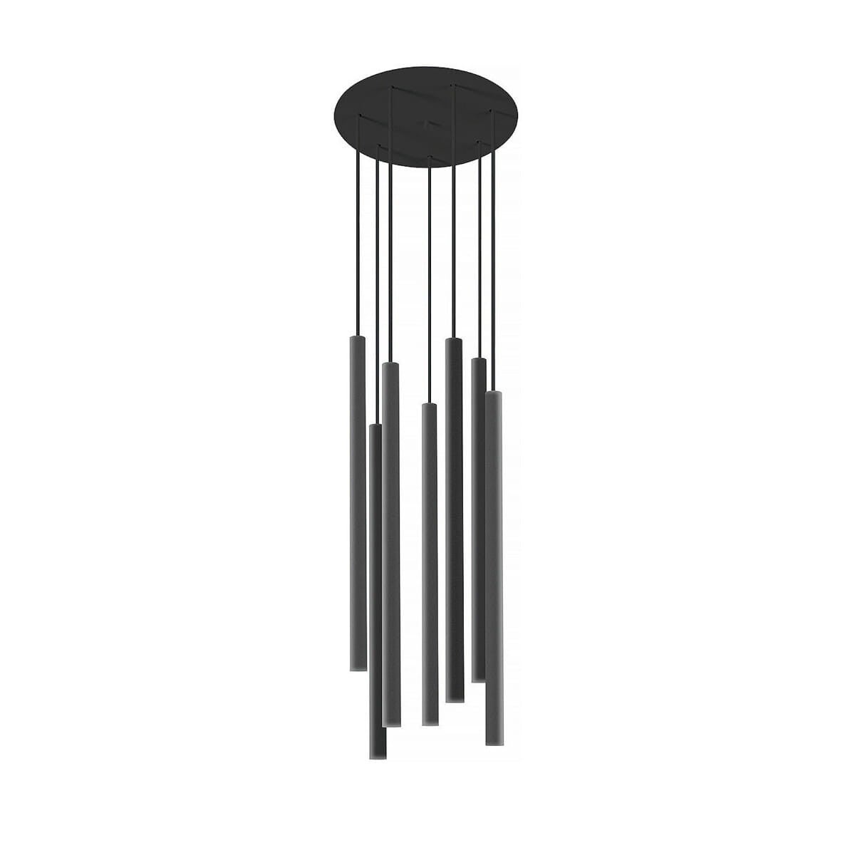 Lampa wisząca Laser czarna 7xG9x10W wym: 130 x 30 x 30 cm metal Nowodvorski Lighting