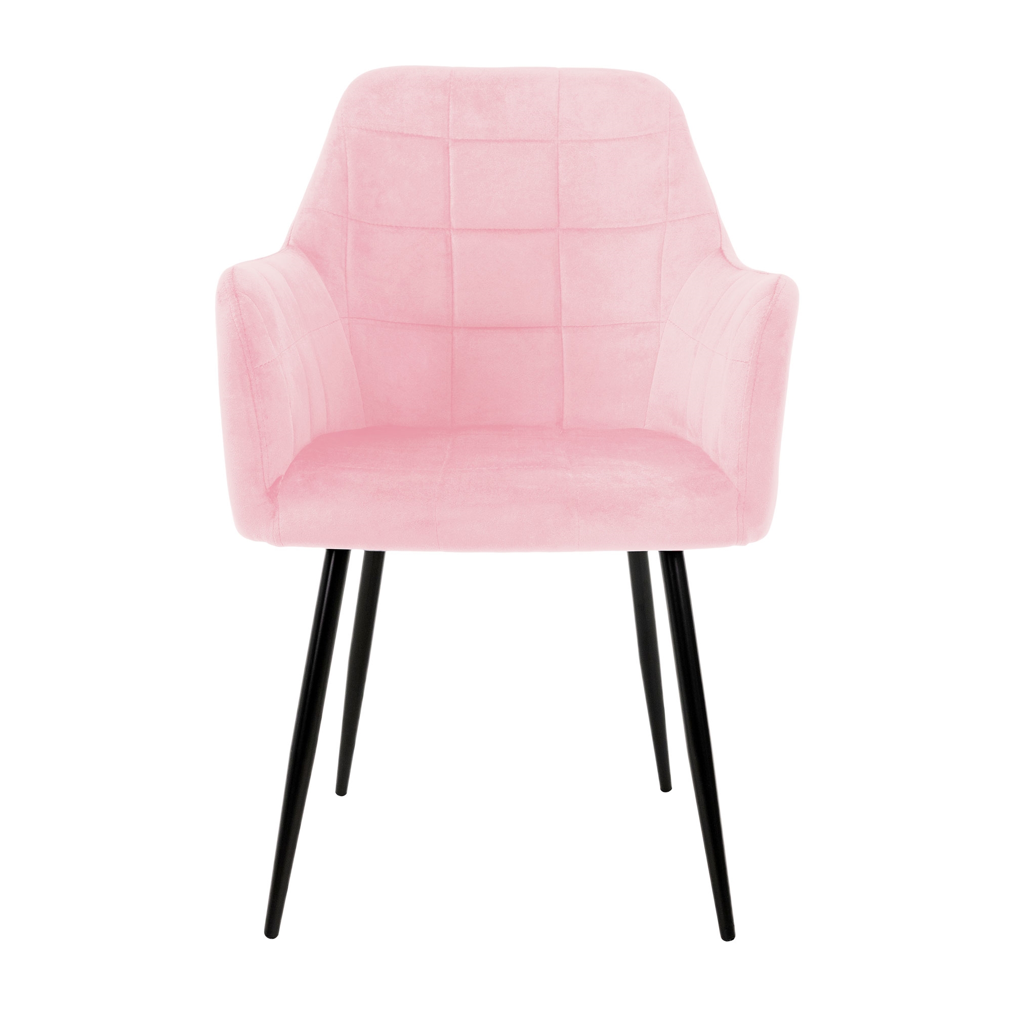 Fauteuil de Salle à Manger pour Cuisine-Salon-Bureau avec oreiller, 65×55×83,Rose - Maison