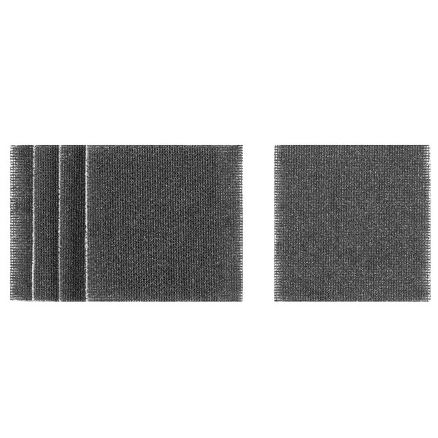 DEWALT Paquet de 5 papiers de verre 1/4 maille 115 x 115 mm grain 60 pour ponceuses orbitales (DTM8664-QZ)