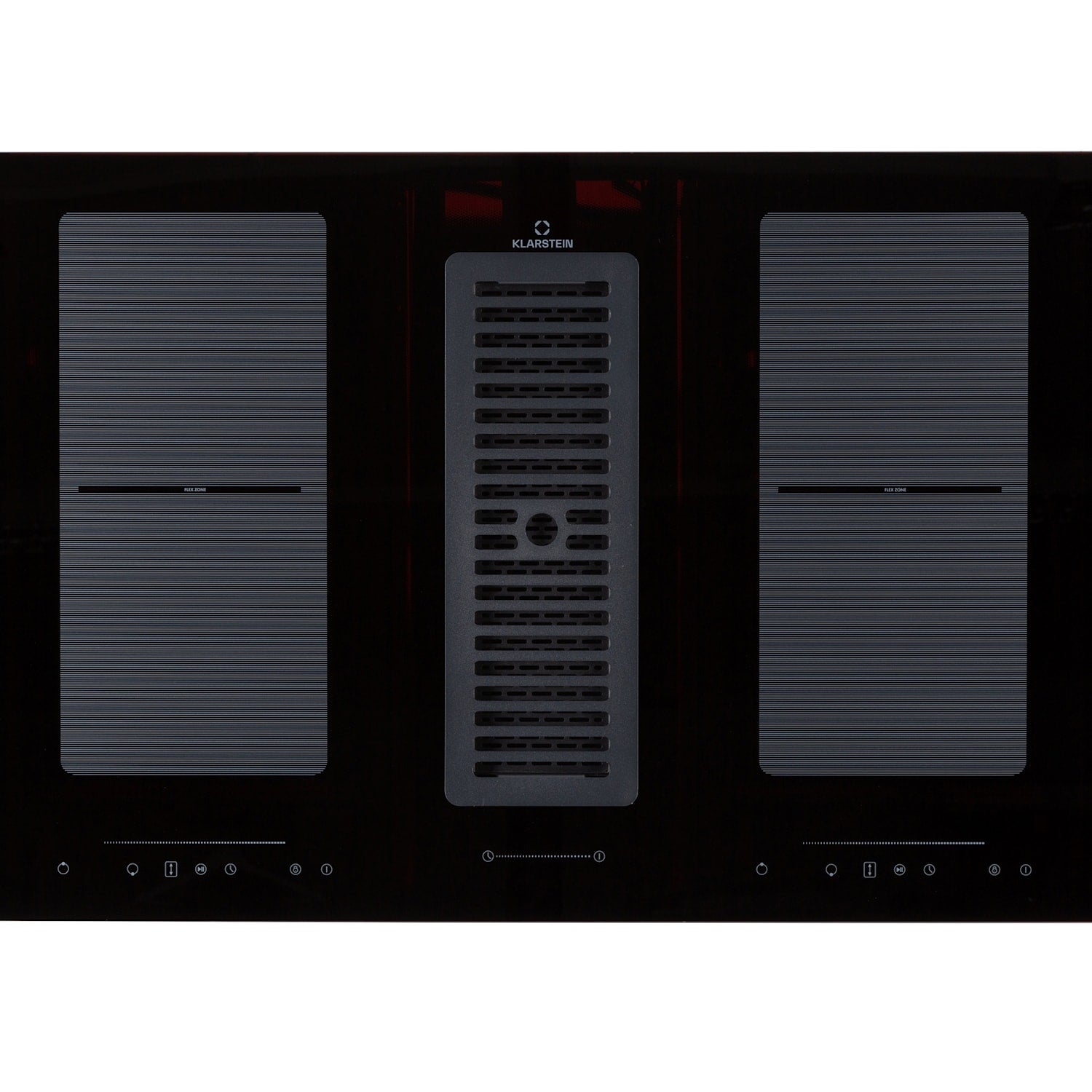 Klarstein Cocina De Inducción Con Sistema De Aire Descendente + Campana Extractora 481 M³/H Eec A+ Negro , Leroy Merlin