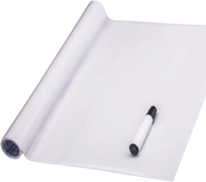 Lavagna Adesiva Nera Opaca - 60x300 Cm, Cancellabile, Per Pareti, Vetro, Mobili (PVC 70 Micron)