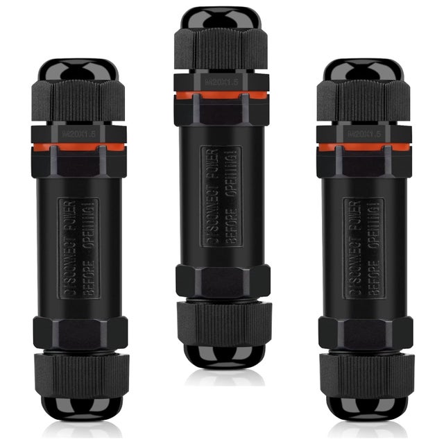 Connecteurs Étanches IP68 – Boîte Dérivation Extérieur 3 Fils – Pour Câbles Ø2-13mm – Lot de 3, Installation Facile et Sûre