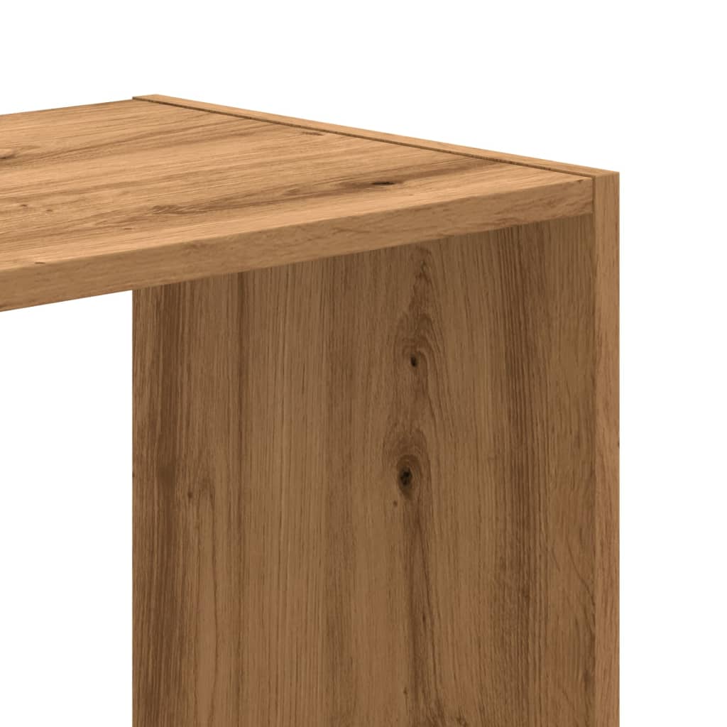 Bibliothèque pour Séjour en Bois Marron H. 102 x l. 102 x P. 32 cm - 7