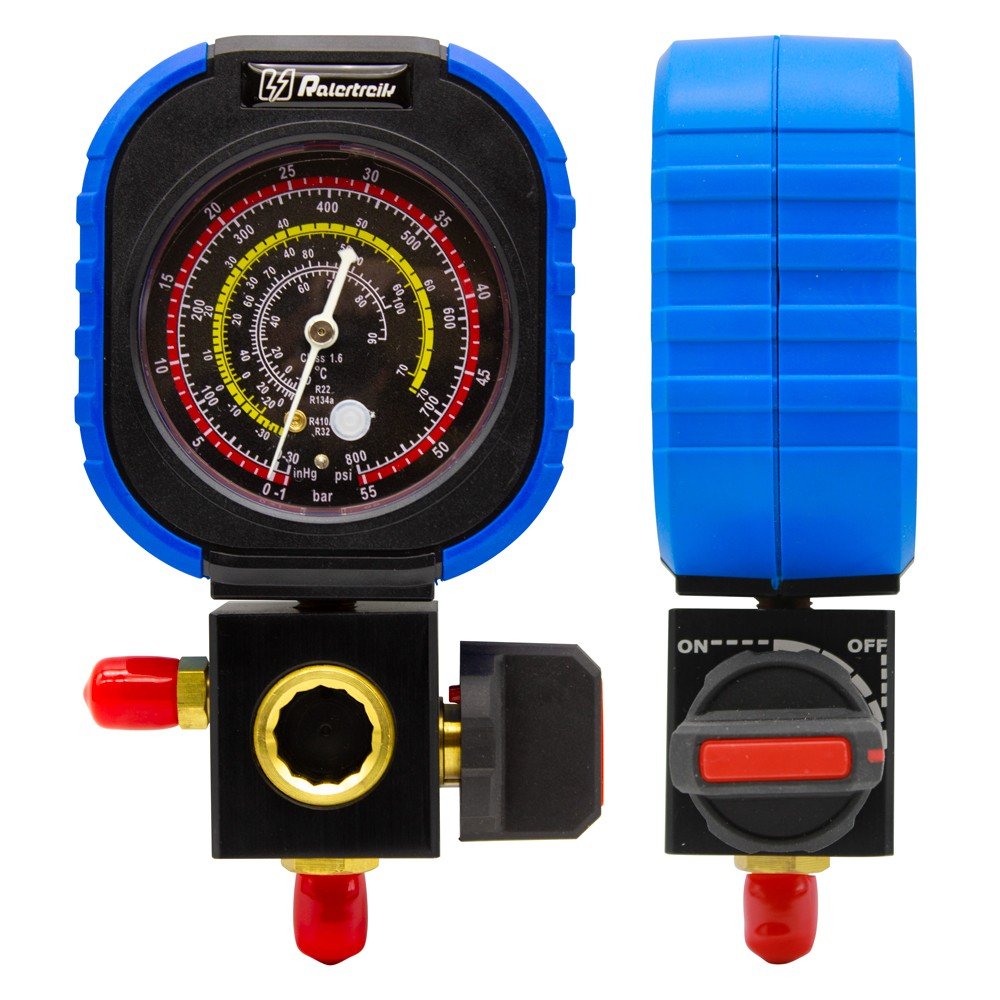 Pack 2 botellas gas refrigerante RALERFRESH RS con manómetro, mangueras, llave y adaptador - 3