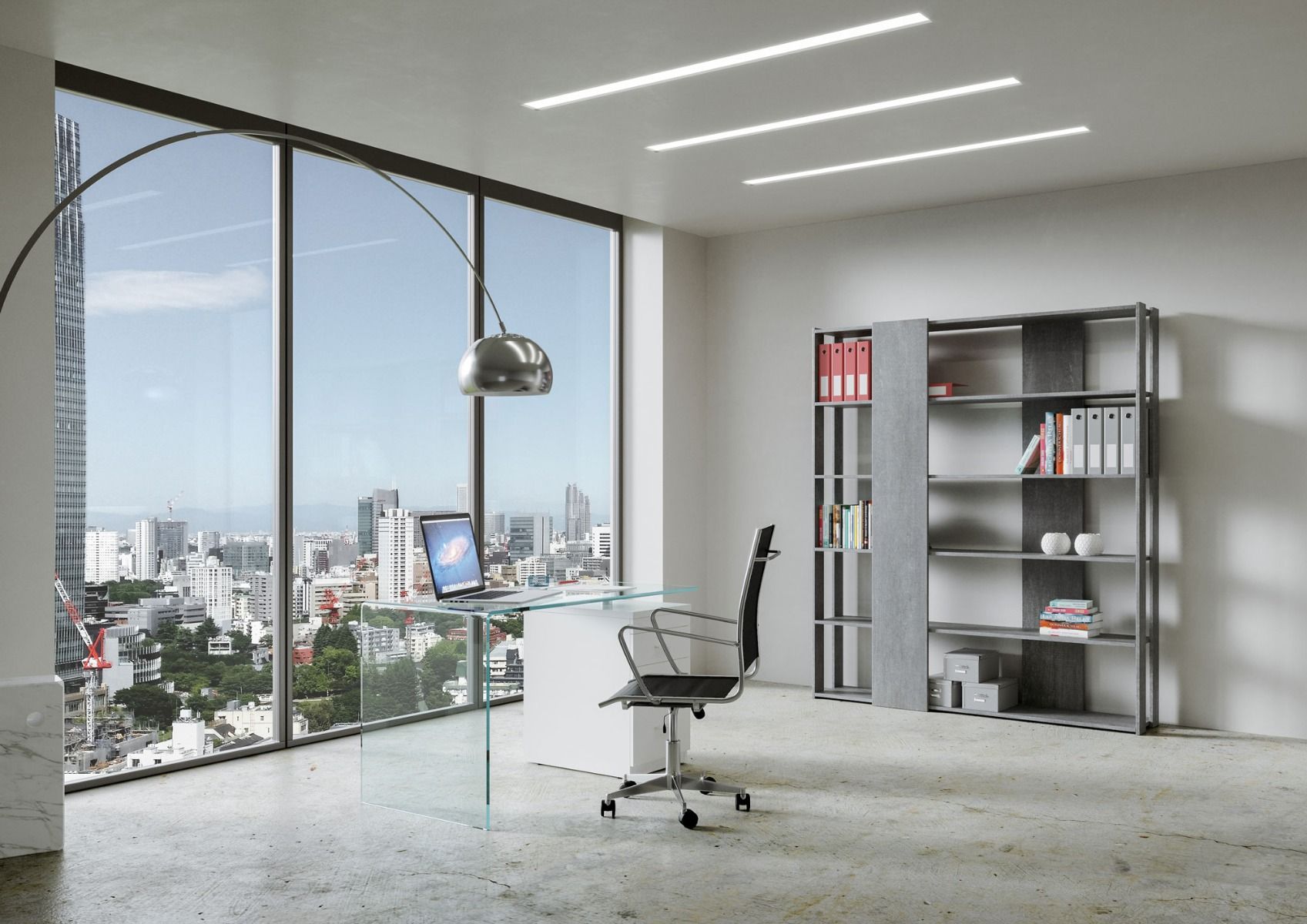 Bibliothèque ouverte en béton Kato B - 4