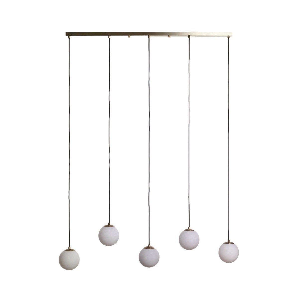 Lampa wisząca Dante złoto-biała 5xE27x20W wym: 172 x 130 x 15 cm szkło Abruzzo
