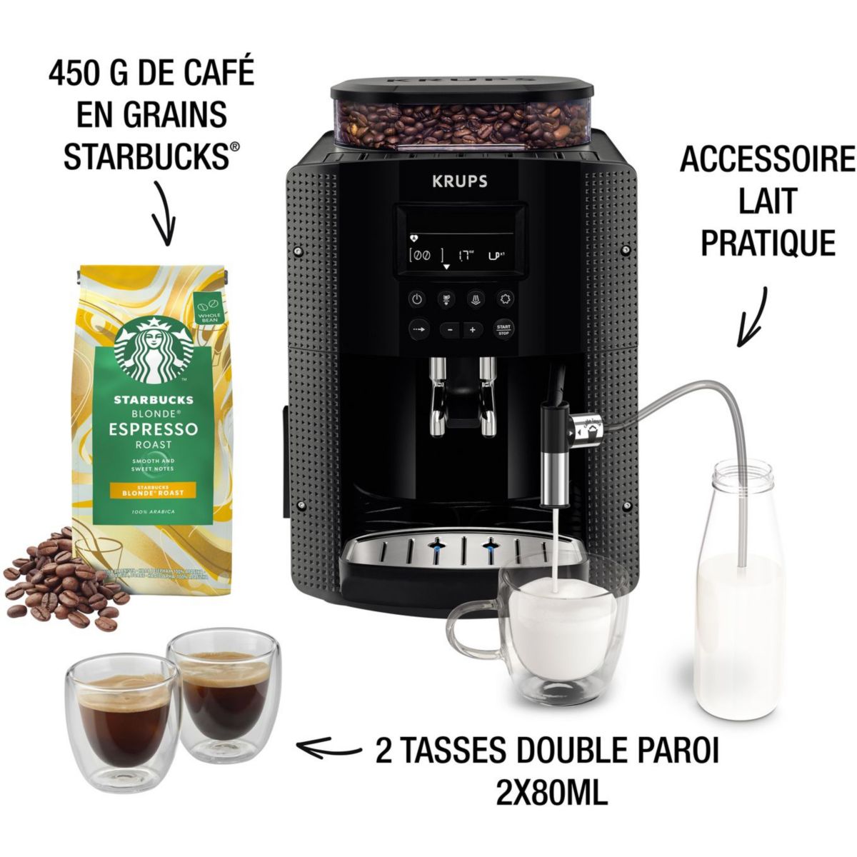 Machine Expresso Krups YY4556FD – Portionnée, Design Compact, Café Parfait En Un Clic