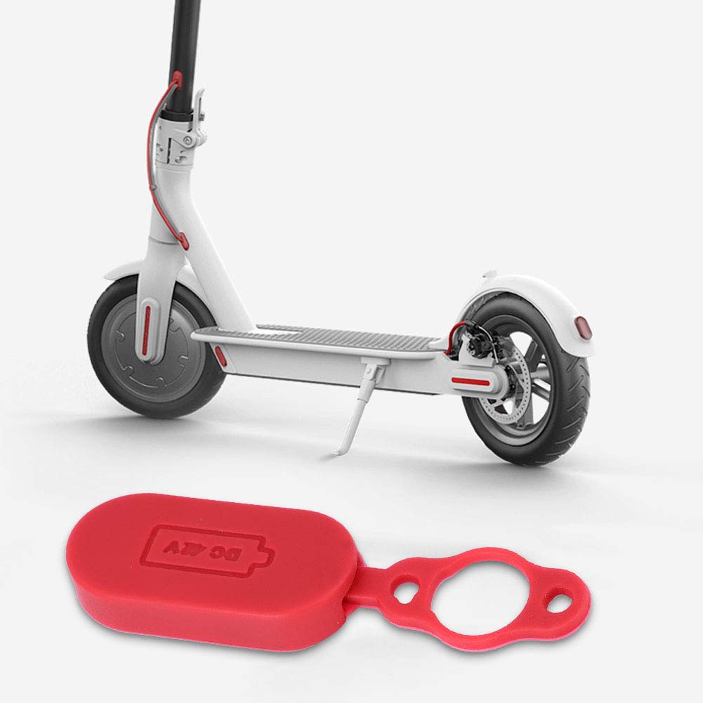 Tampa de porta de interface de carregamento à prova d'água para scooter elétrico tamanho compacto de vedação superior vermelho - 3