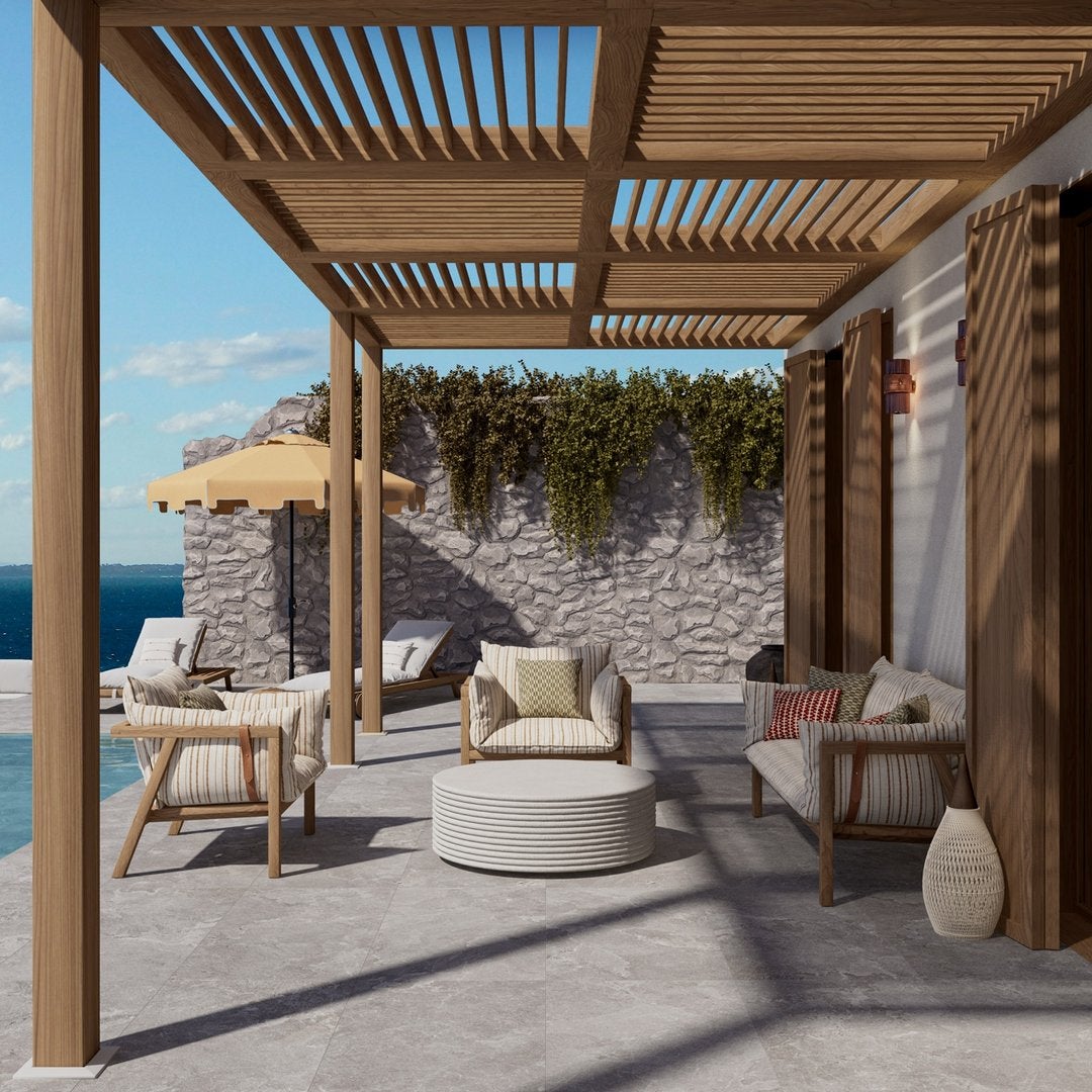 Pietra Portofino Cenere 20 mm Outdoor - Piastrelle 60x60x2 cm 20 mm - MPL 5002 60x60 MATT R11 20 mm - 2