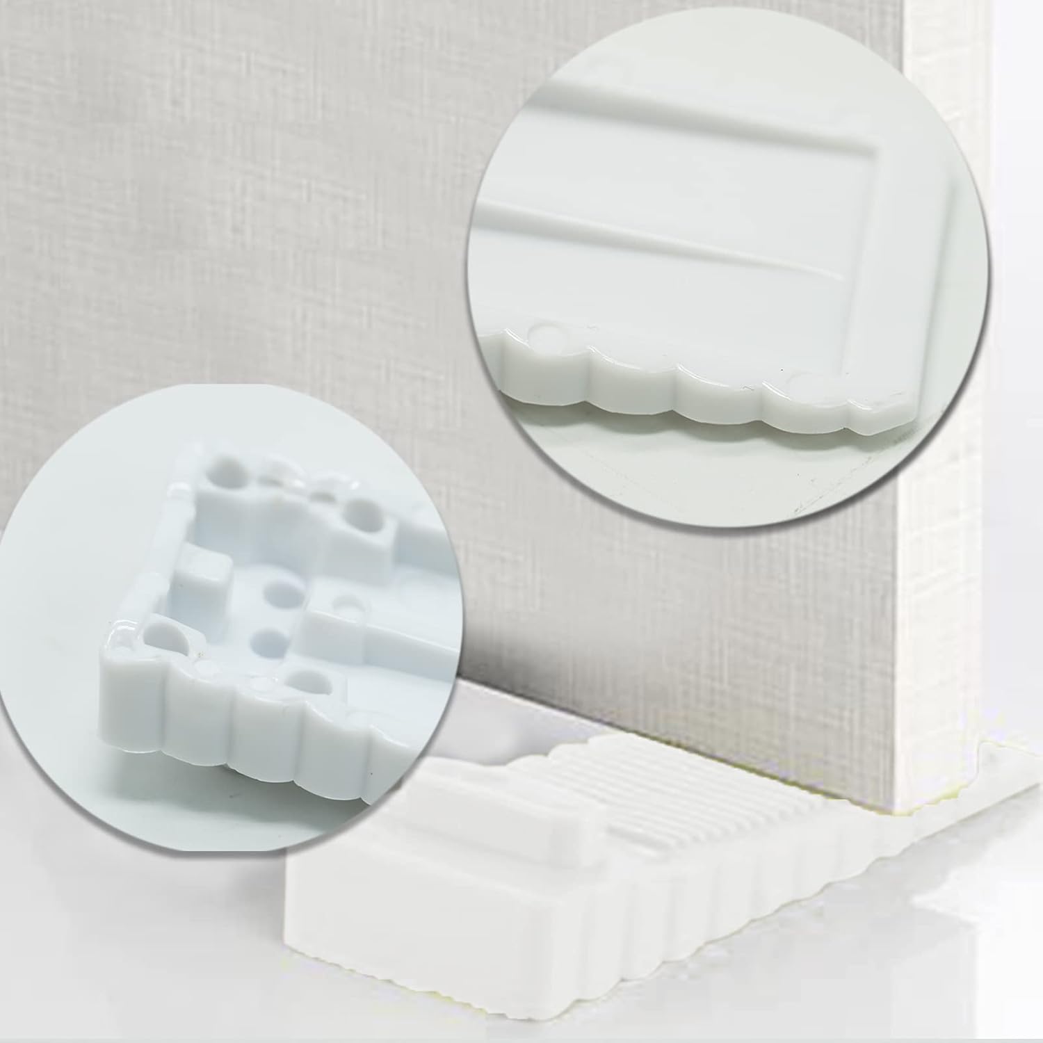 Fermaporta, fermaporta antiscivolo regolabili in 5 altezze, questi fermaporta possono essere utilizzati su qualsiasi base come piastrelle, cemento, m - 5