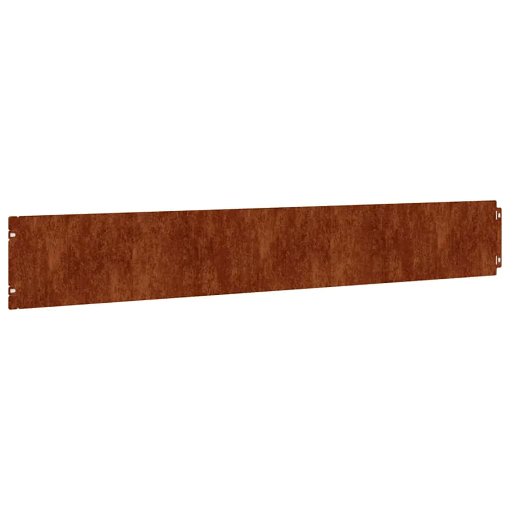Bordures de pelouse 10 pcs 15x103 cm acier corten flexible vidaXL - 8
