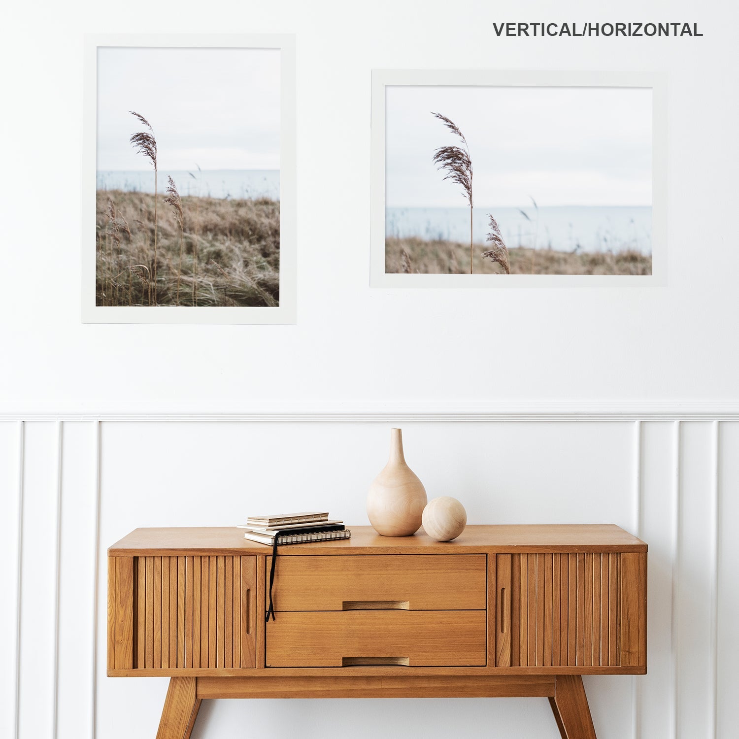 Nacnic Lot de 4 cadres en bois MDF blanc et verre acrylique pour protection et présentation de photos, affiches, chambre ou bureau A3 (29,7 x 42 cm) - 9