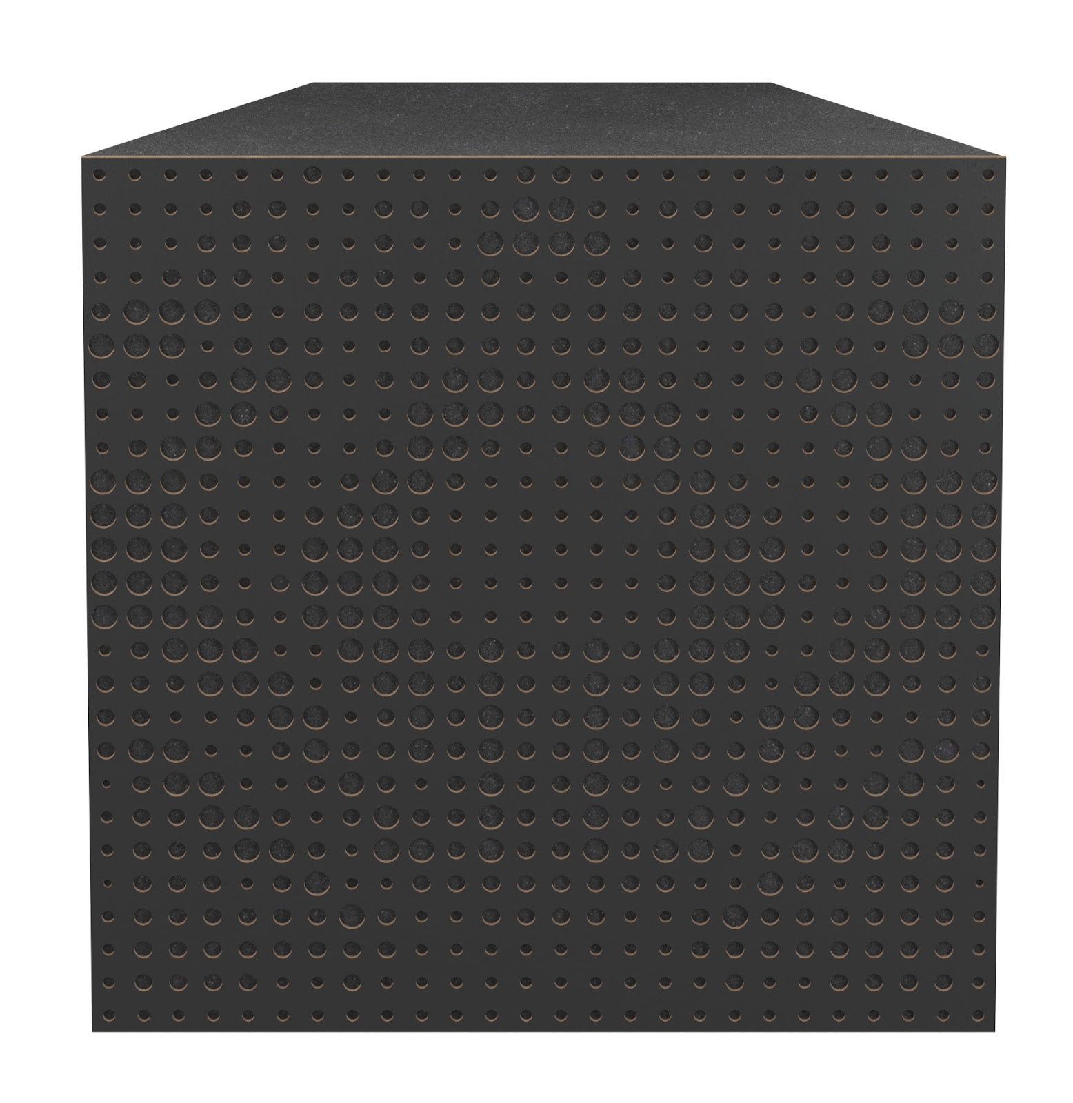 Lot de 2 Pièges à basses UNIVERSE acoustiques insonorisants 50x50x15 cm -MDF perforé laminé et mousse acoustique -Noir - 2