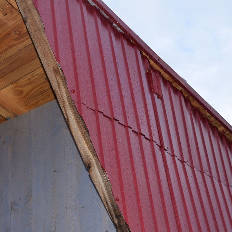 Tôle bac acier 0.50 mm prélaquée multiusage ELDA® | 1250 x 840 mm - 1.00 m² Rouge Tuile | RAL 8012 - 3