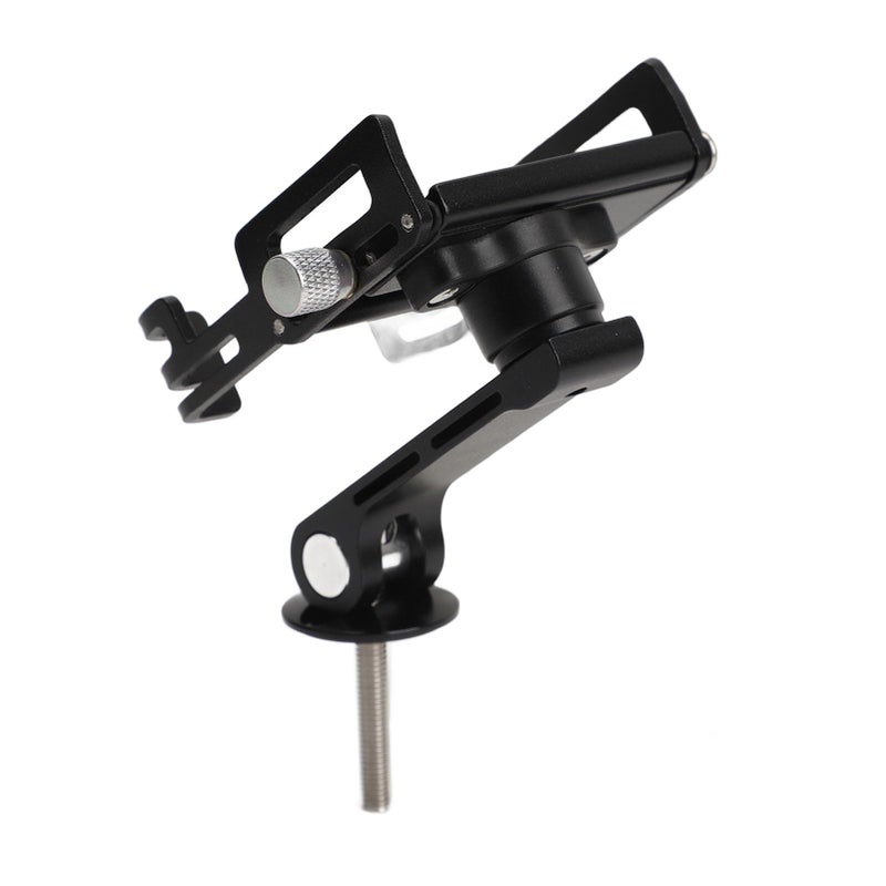 Uniwersalny, obrotowy uchwyt rowerowy na telefon komórkowy wykonany ze stopu aluminium do telefonów o wymiarach od 55 do 100 mm