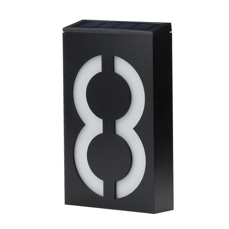 Lampe solaire pour numéro de maison – Panneau numéro LED avec capteur ...