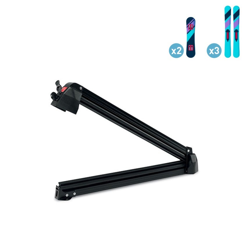 Porte-Skis Magnétique Menabo - Montage Sur Toit De Voiture - Antivol Inclus - Neuf
