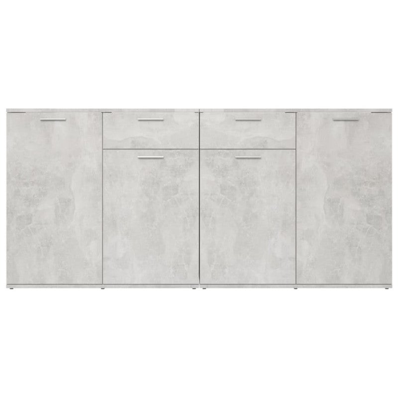 vidaXL Credenza Grigio Cemento 160x36x75 cm in Truciolato - 6