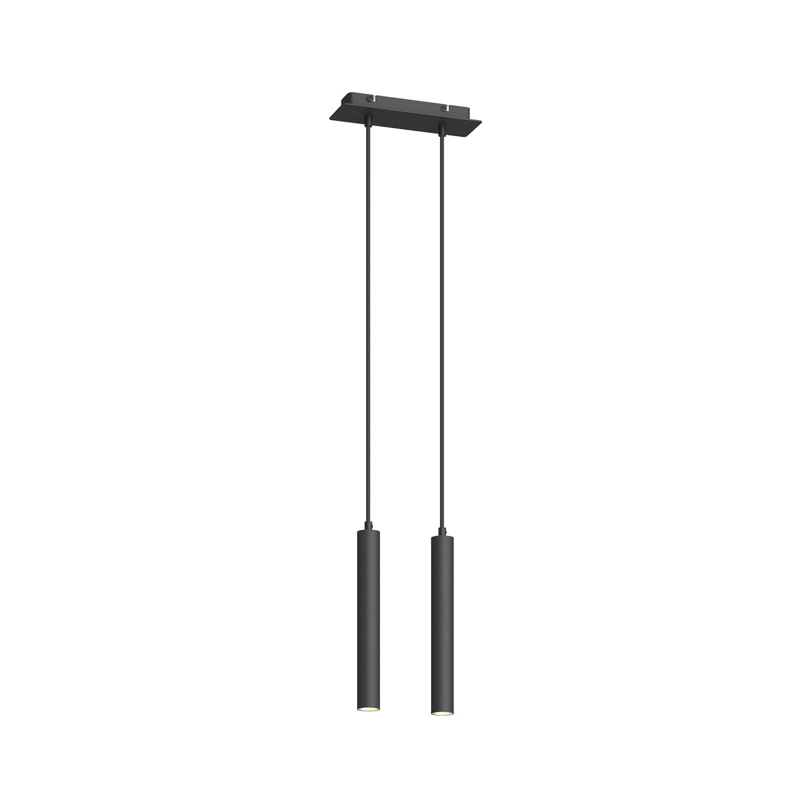 Arcchio lámpara colgante led franka, 2 luces, negro, aluminio, lámpara colgante, lámpara, lámpara de techo, lámpara de techo, lámpara colgante