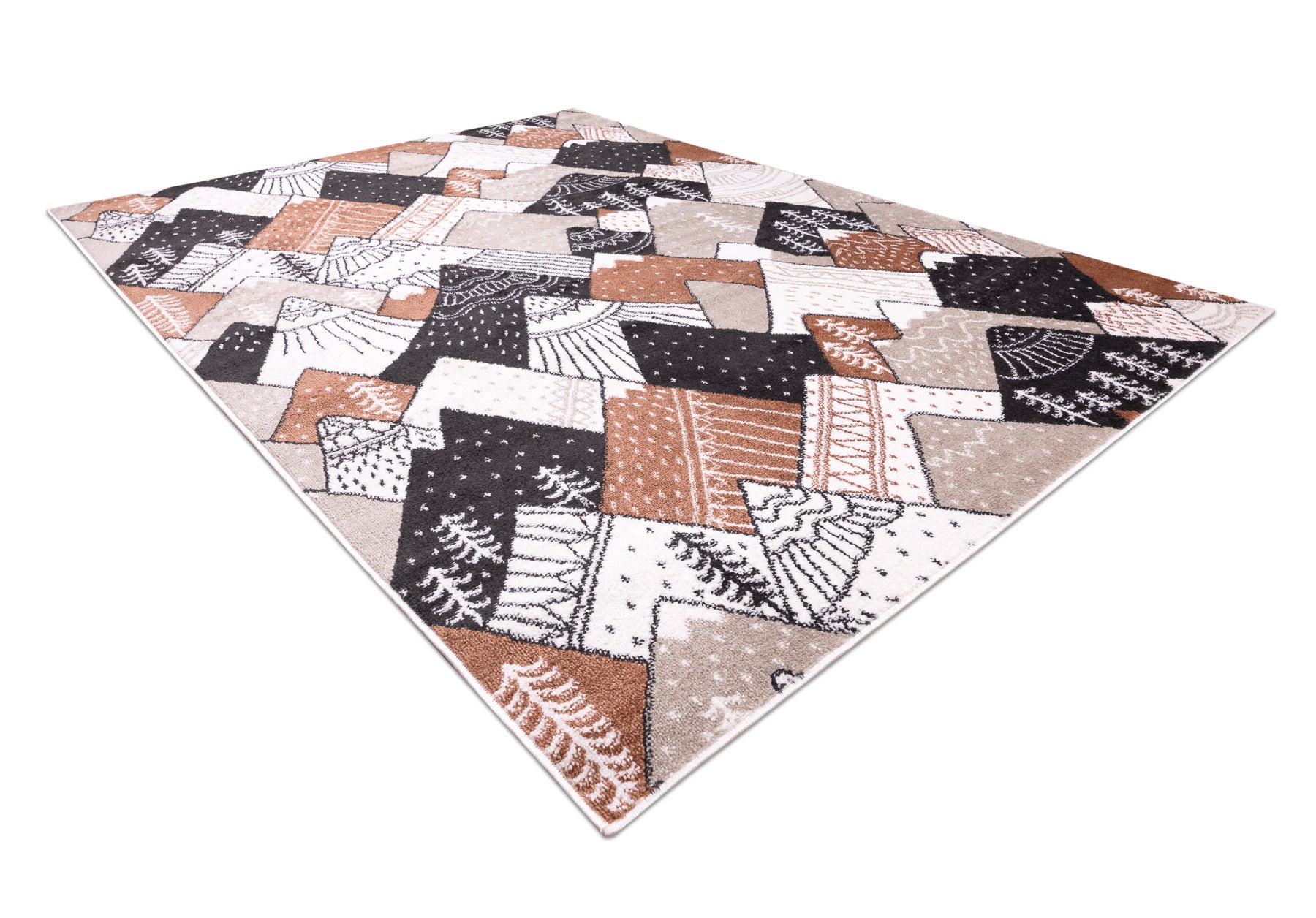 Dywan FUN Tops dla dzieci, góry, szczyty krem 200x290 cm - 3