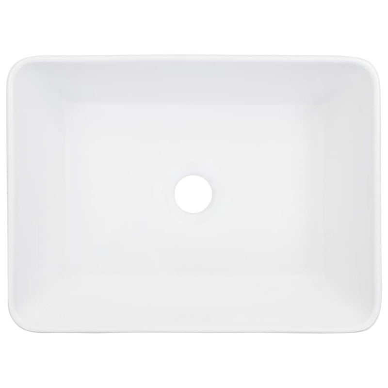 Lavabo 40x30x13 cm Céramique Blanc - 3