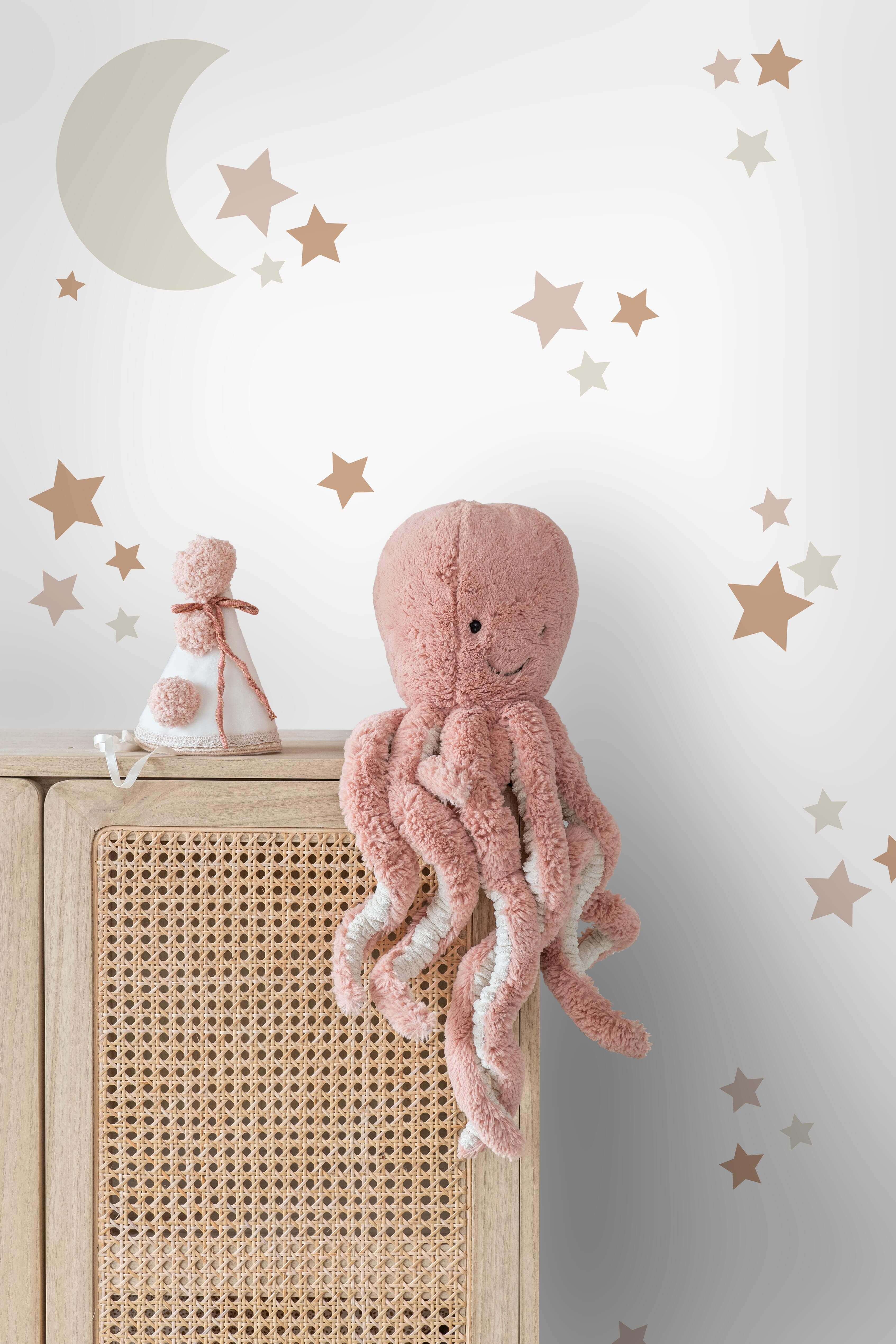 Adesivo da parete cielo stellato colore sabbia e terracotta - 47.5 x 66 cm - ESTAhome - 4