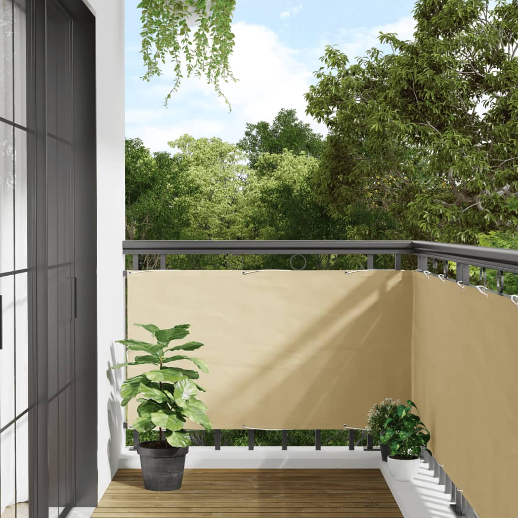 ID Clic toile d'intimité pour balcon - beige main image 0
