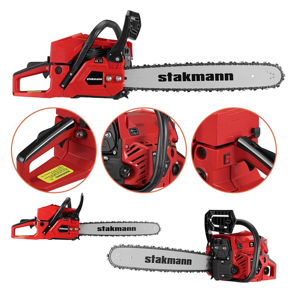 Motosega A Scoppio 52 CC - Lama 50 Cm, Con Barra E Catena Di Ricambio - Foto 5