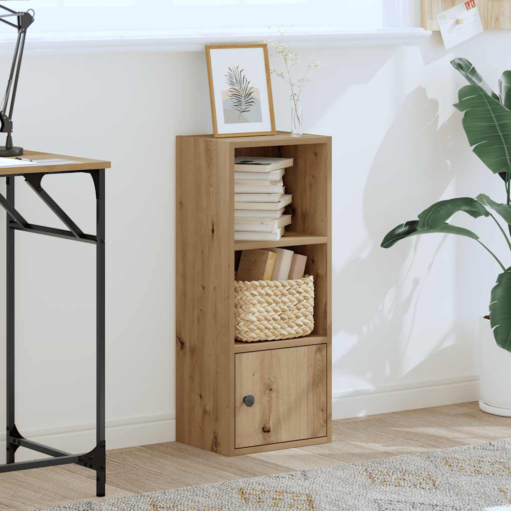 Bibliothèque pour Bureau en Bois Marron H. 77 x l. 31 x P. 24 cm - 3