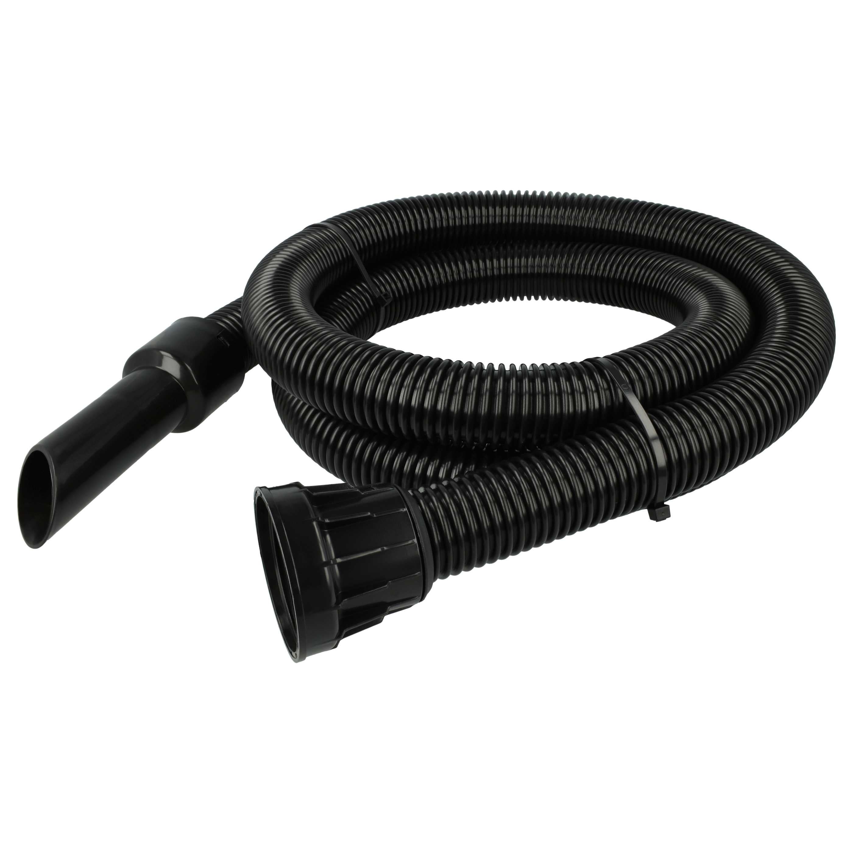 vhbw Tuyau d'aspirateur 2,7m avec raccord circulaire 32mm compatible avec Numatic NPV370, NPV370 22, NQS250, NQS250 22, NRV200 aspirateur -noir - 2