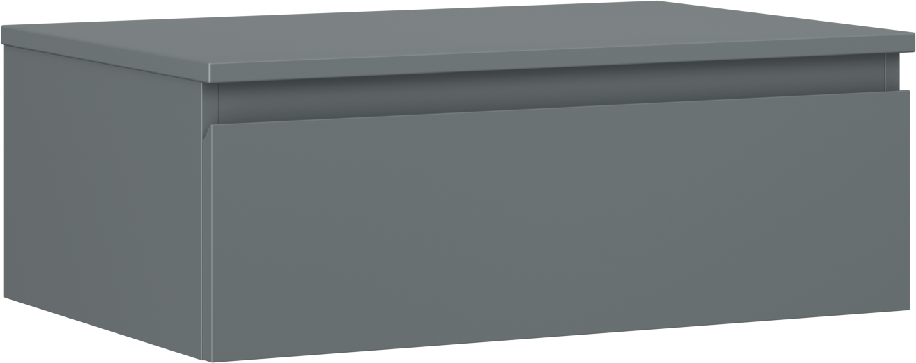 Mexen Orio szafka łazienkowa podumywalkowa 70 cm z blatem, 1 szuflada, grafit mat - 91A10-07023-1-BFC66