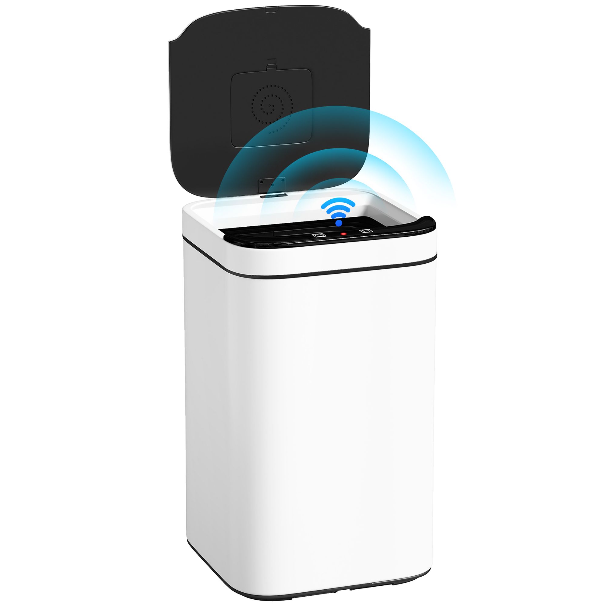 Pattumiera Automatica 2 Pezzi: 12L E 10L Con Sensore Di Movimento Per Cucina E Bagno - Cestino Intelligente A Mani Libere, Design Nordico