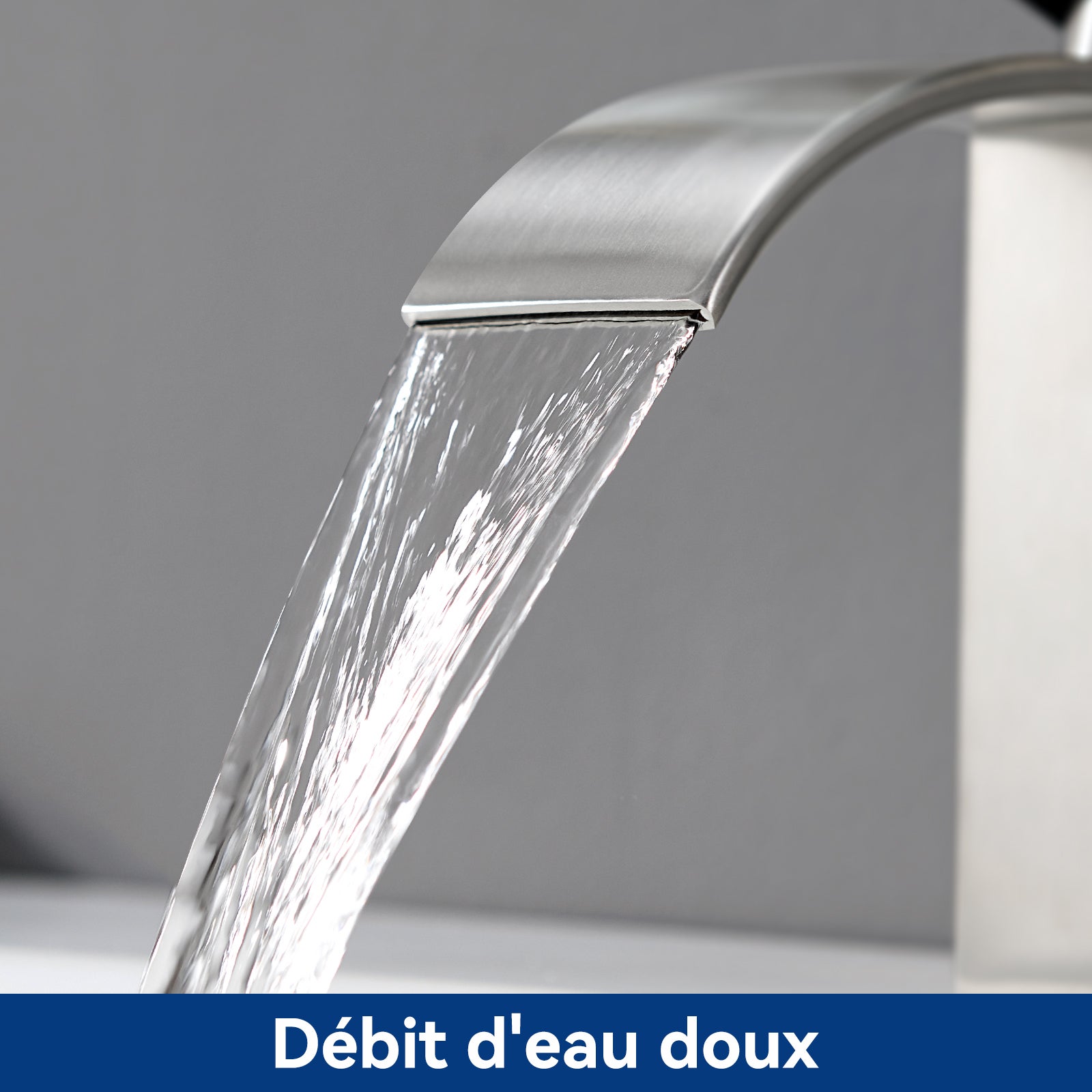 Robinet moderne Mitigeur de Lavabo chrome S Robinet en Acier inoxydable Robinet de lavabo en Casacade Mitigeur pour Salle de Bain - 5