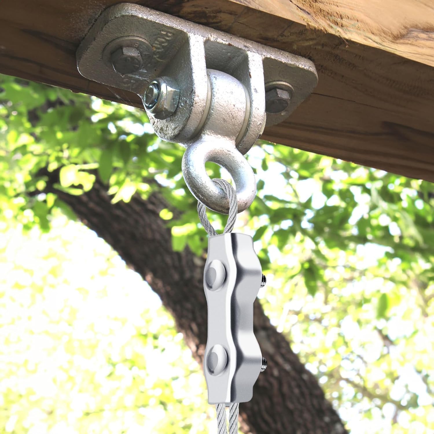 PYEUIFT 20 Pezzi M6 Morsetti Serracavo In Acciaio 304 Per Funi Metalliche Morsetti Per Cavo Acciaio M6 Con Dado Di Bloccaggio In Acciaio Inox Con Dadi Di Bloccaggio Per Fune Da Giardino - 6