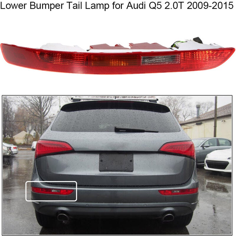 Lewy tylny dolny odblask zderzaka do Audi Q5 20T 2009-2015 8R0945095B