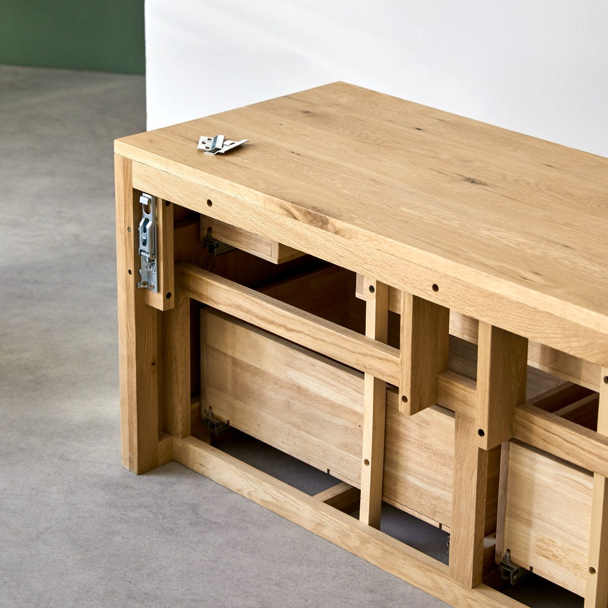 Tikamoon Meuble Salle de bain en bois de chêne 120 Jacob - 7