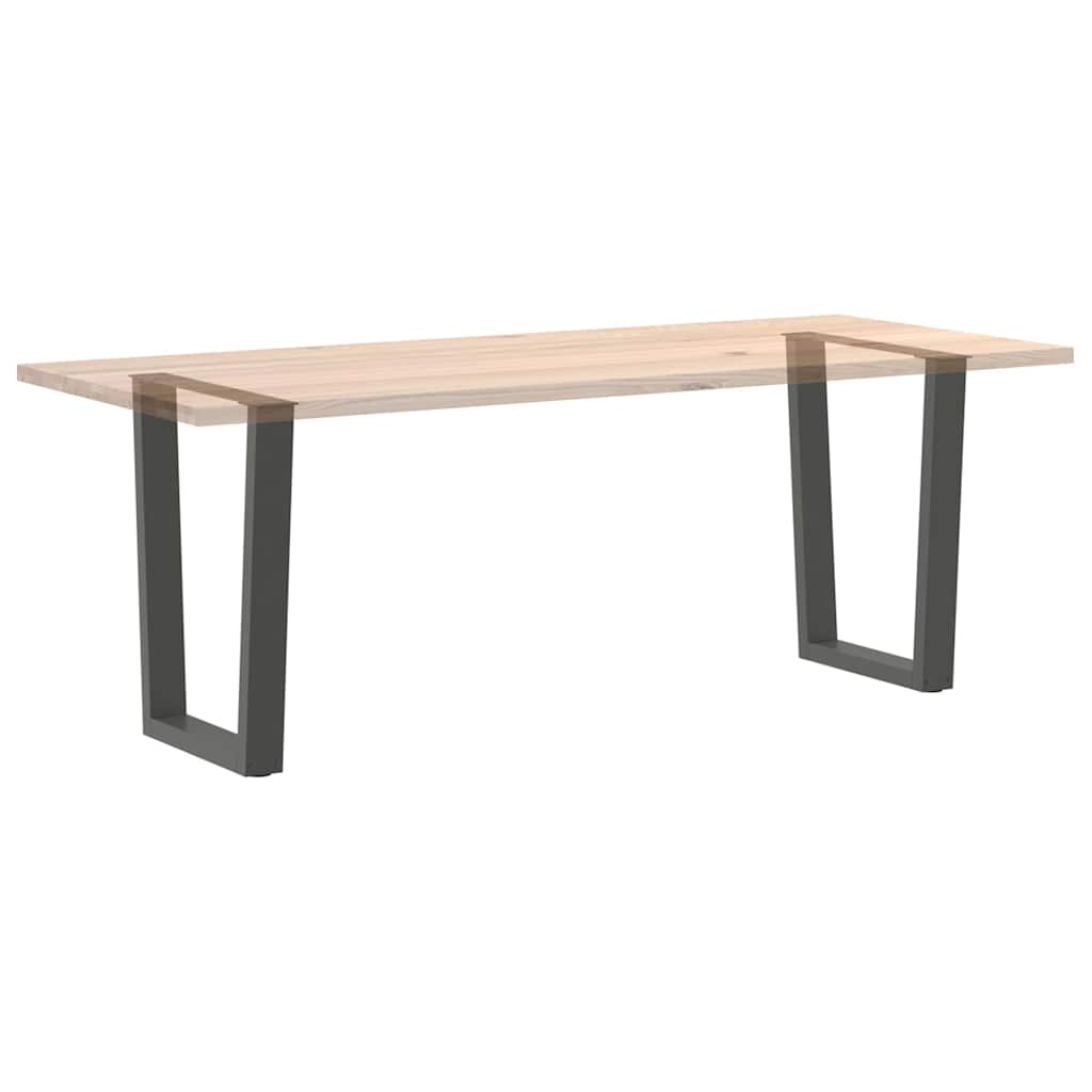 Maison Exclusive - Pieds de table à manger en forme de V 2 pièces Anthracite 60 x (72-73,3) cm Acier - 8