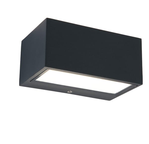 Kinkiet zewnętrzny LED GEMINI antracytowo-biały 11W Neutralna biel 500lm aluminium wym:6,5x8,9x14cm IP54 Lutec