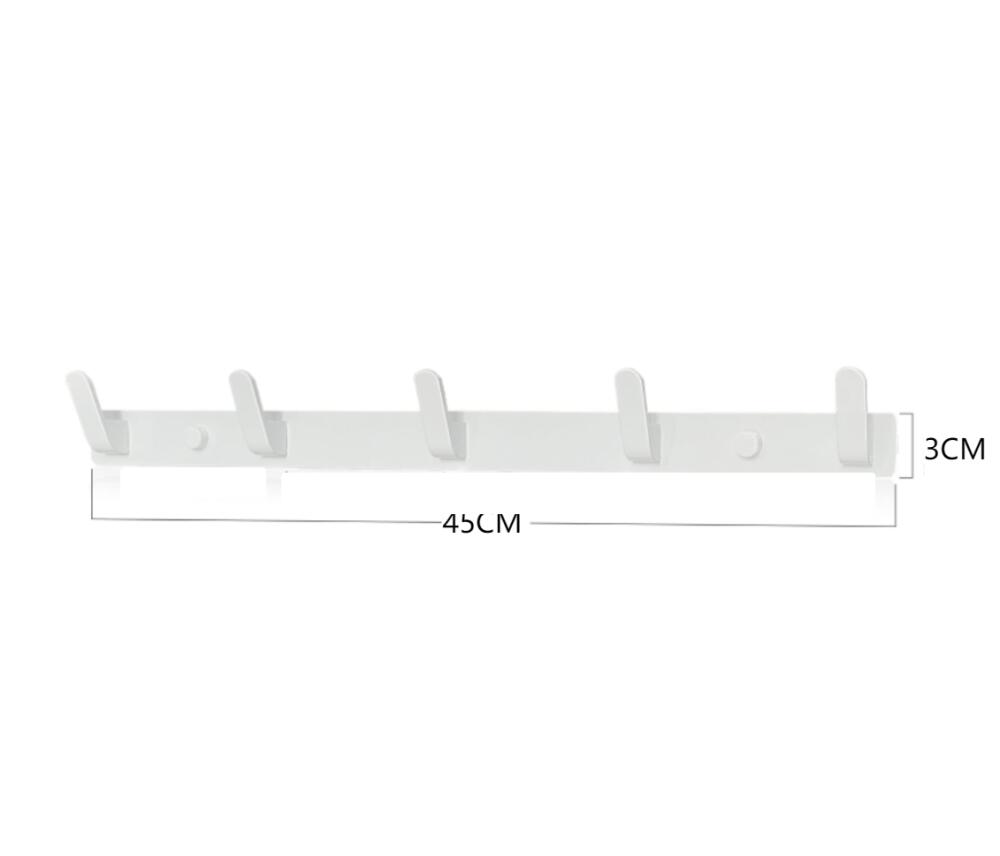 Lot De 12 Patères Murales Blanches En Acier - Crochets Pour Manteaux, Serviettes, Sacs, Installation Par Vis