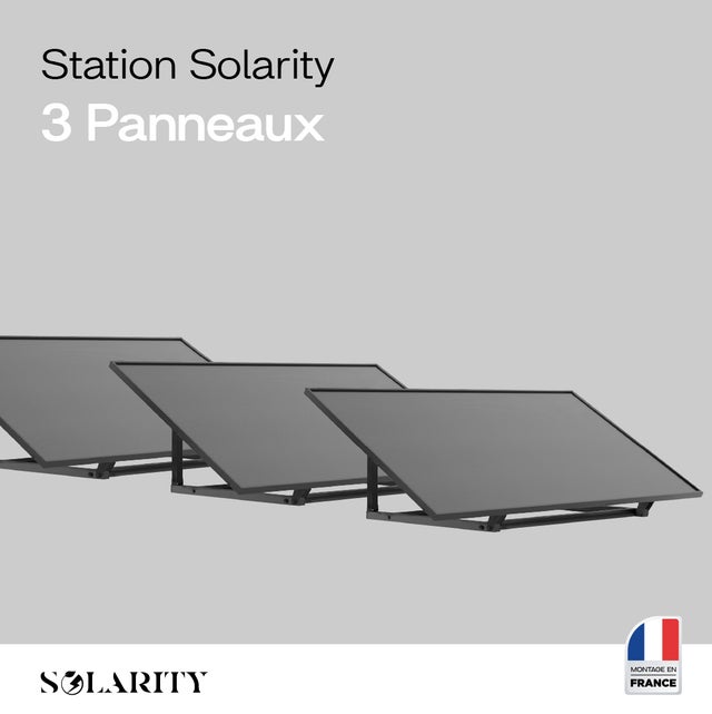 3 Stations Solaires 1200W Solarity plug and play- Branchez sur Prise 220V - Mono & Triphasé - Pour Maison et Appartement - Pose au Sol, Mur, Balcon…
