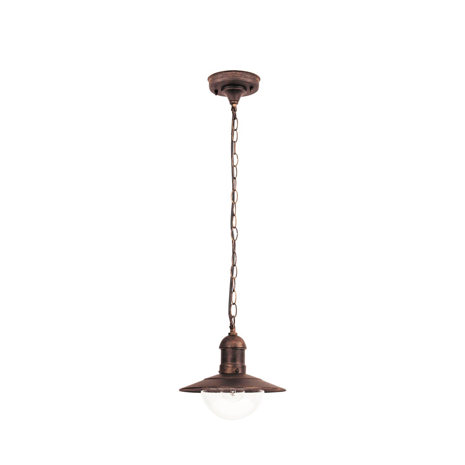 Lampa sufitowa zewnętrzna Oslo złoto antyczny-przezroczysty 1xE27x60W wym:76x24x24cm IP44 Rabalux