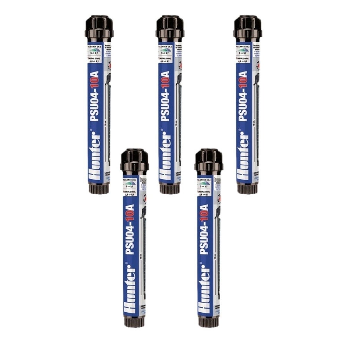 Pack 5 Difusores de Riego Hunter PSU-04-10A, Alcance 3m, Ángulo Pack 5 Difusores de Riego Hunter PSU-04-10A, Alcance 3m, Ángulo