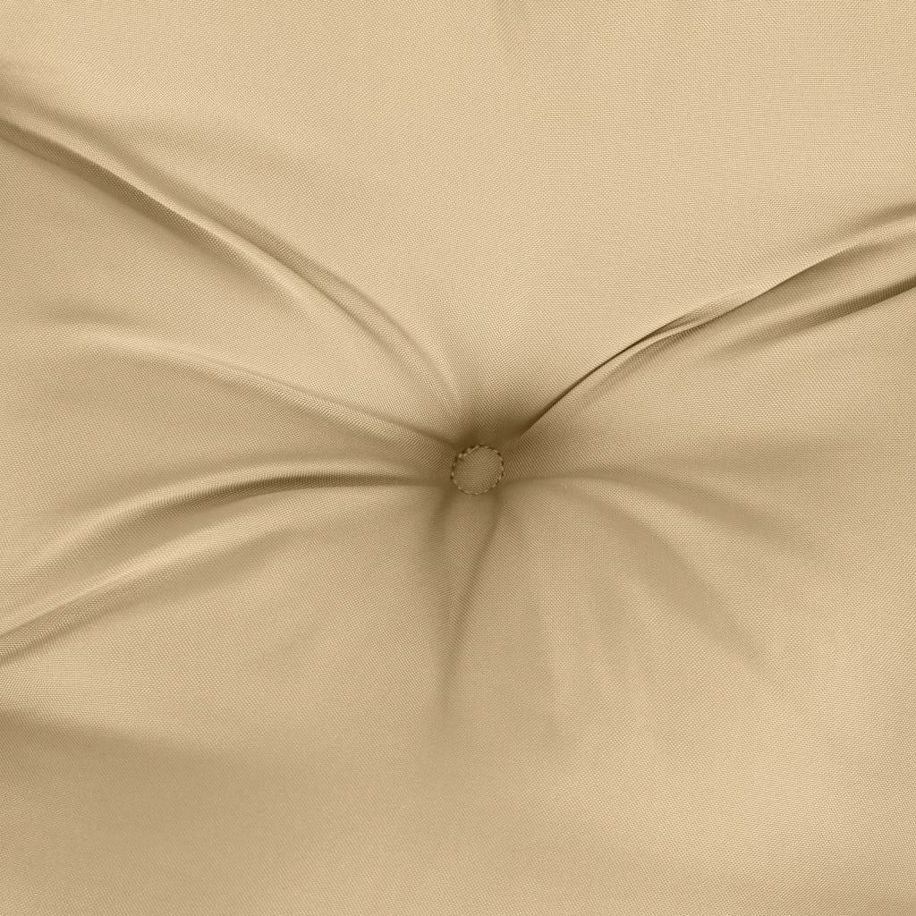 Cuscini per sedia schienale basso 2 unità tessuto beige melange 100x50x7 cm - COMFORTXL - 8