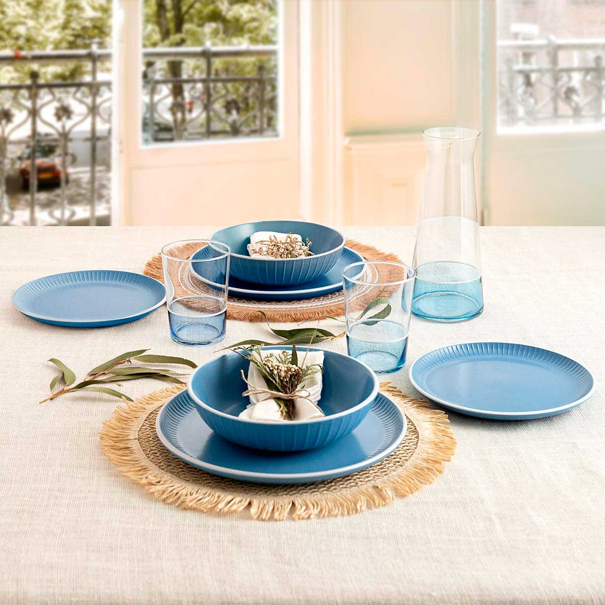 Vajillas Completas VAJILLA PORCELANA DECORADA 12 PIEZAS Vajillas