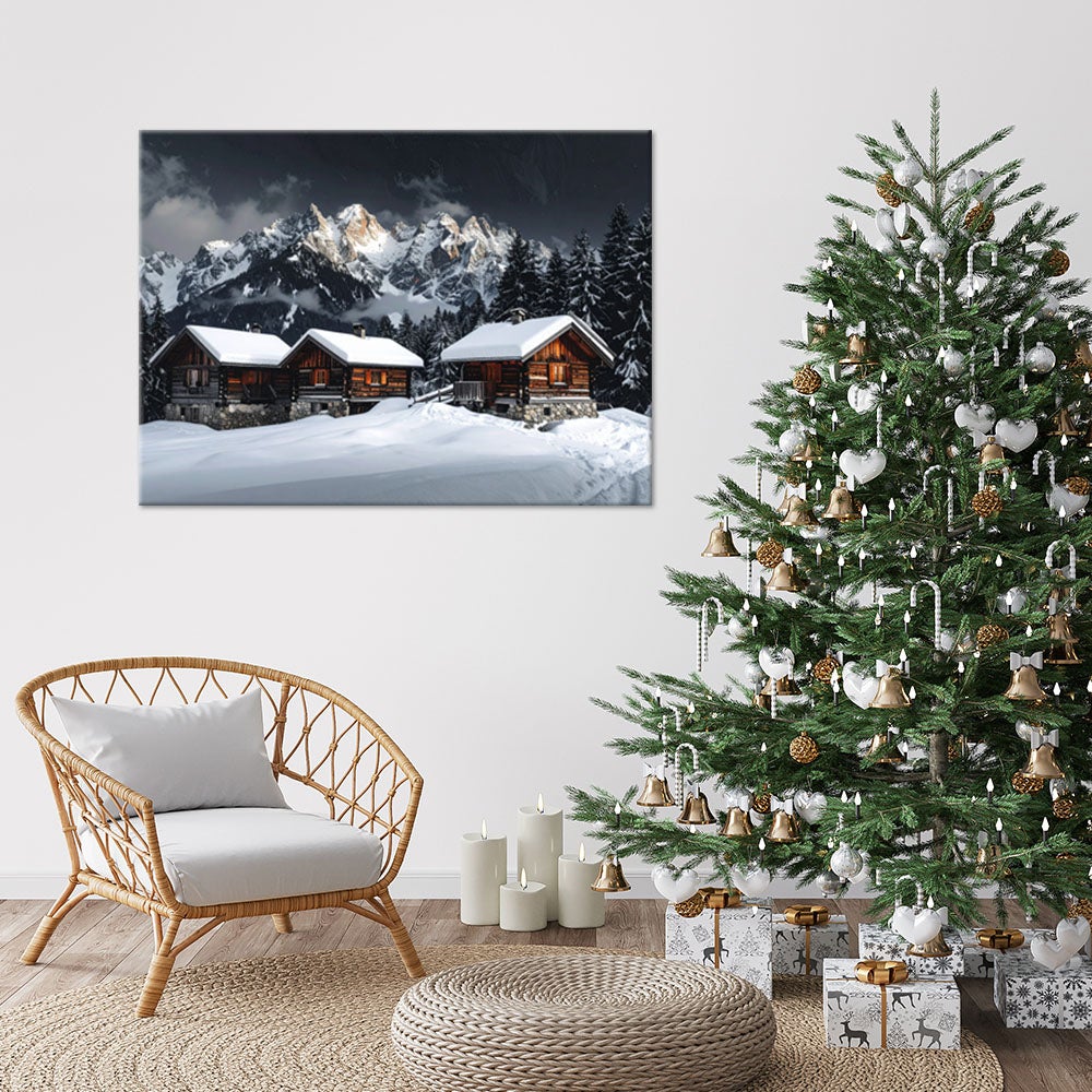 Obraz do salonu jadalni biura, Krajobraz zimowy góry natura 120x80